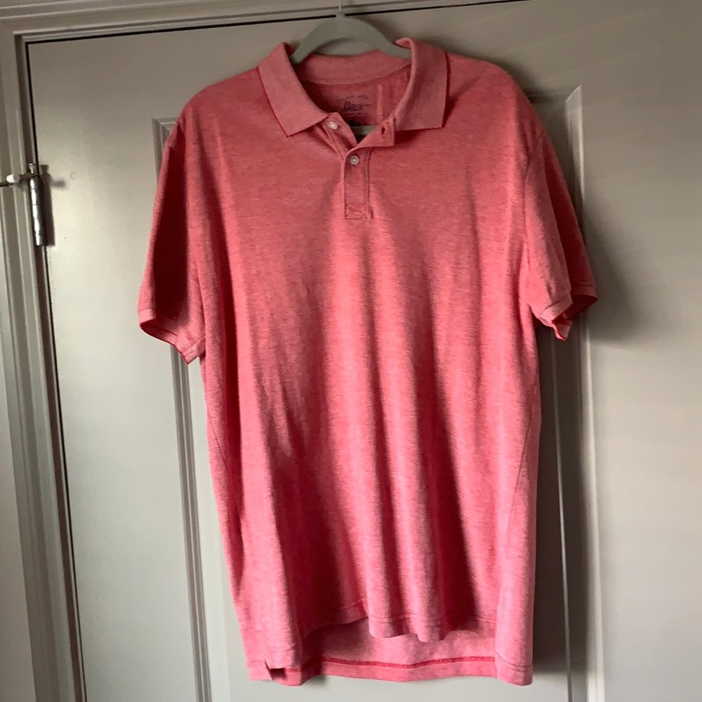Mens large G.H bass & co polo in red